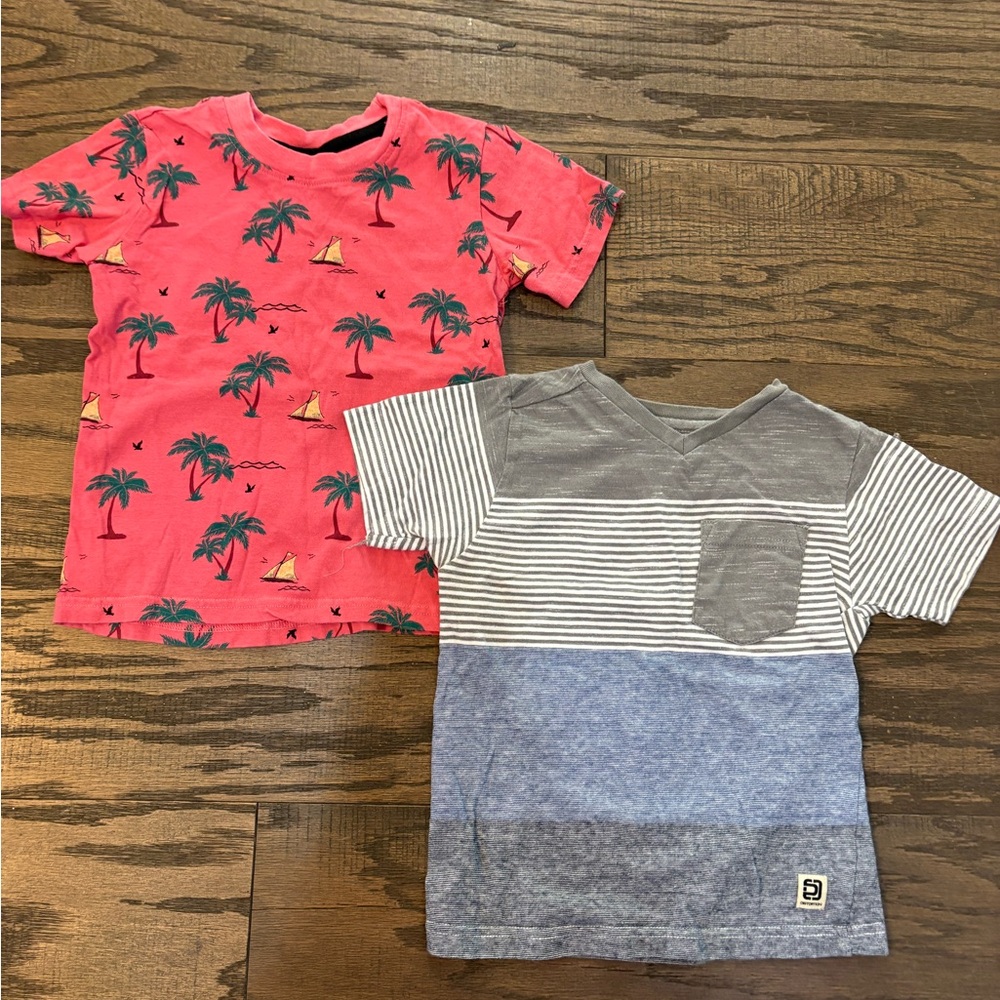 Lot Of Boys Size 4 Tropical Summer Spring T Shirts